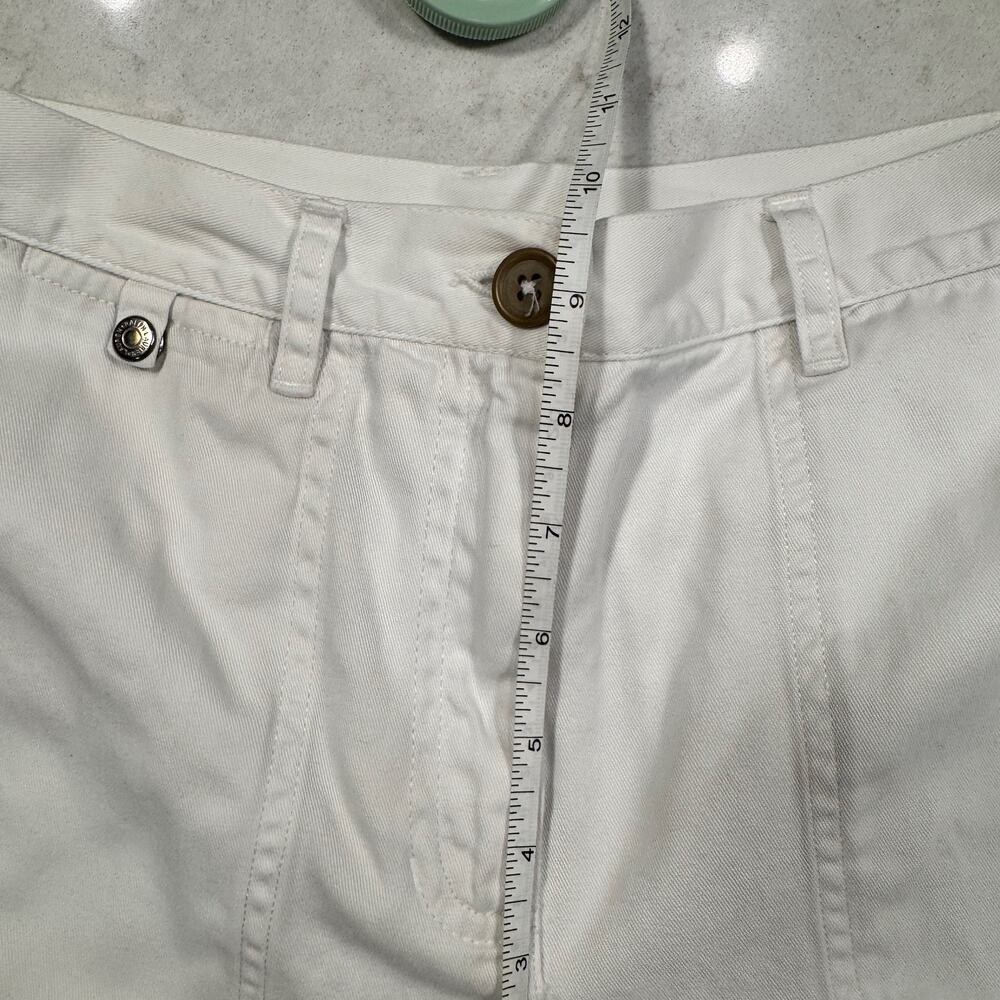 Lauren Ralph Lauren Petite Wide Leg Cropped Cotton Chino Pants Culottes 2P White - Picture 14 of 14